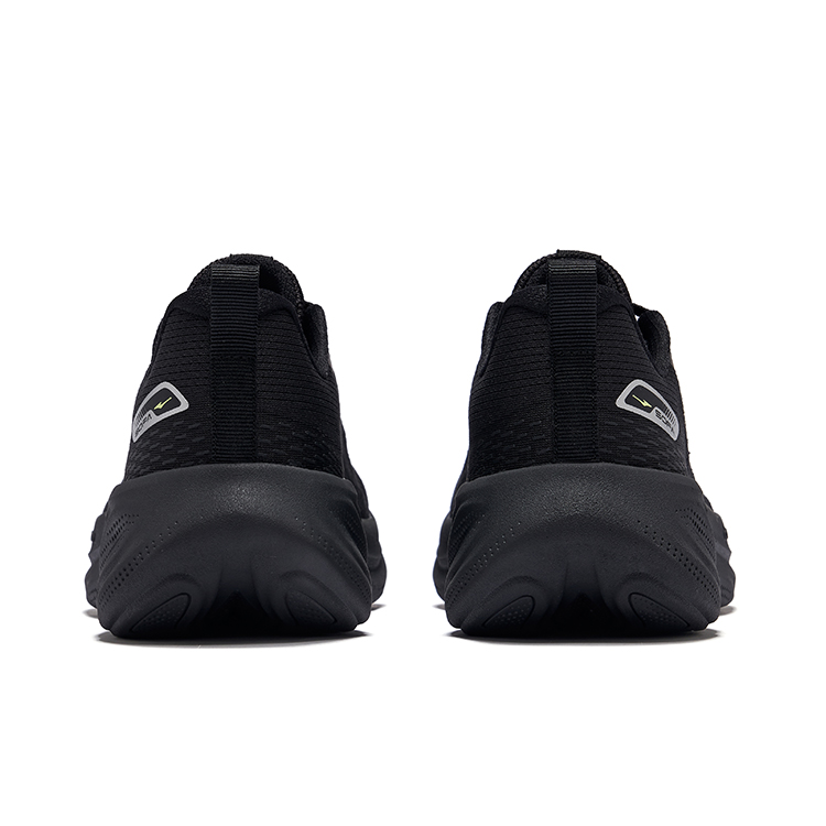 Erke Cloud Steps Cushioning Breathable Rebound Low top Casual Running Shoes Men’s Black
