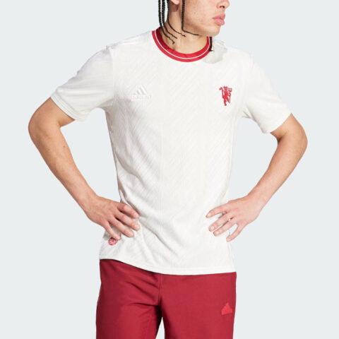 Adidas Manchester United Soccer Jerseys Men’s White Moderate Straight Fit