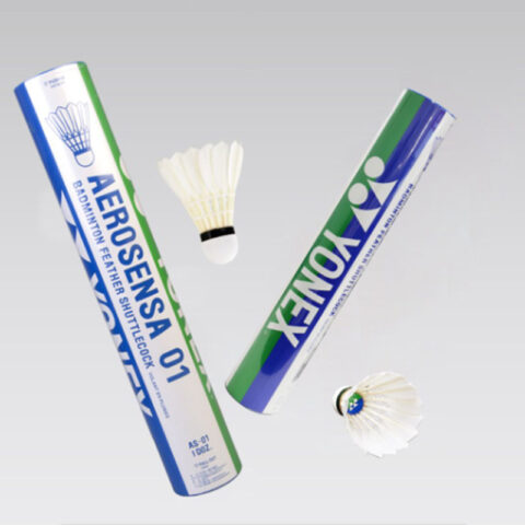 YONEX Aerosensa Collection AS 01CR Duck Feather Shuttlecock 12 Pack Duck Feather Middle Board Duck Feather Shuttlecocks