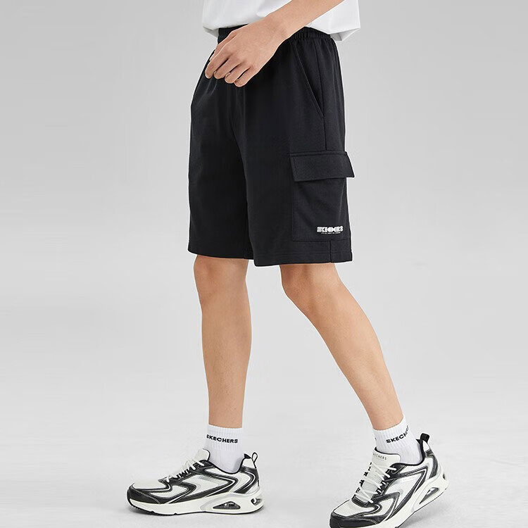 Skechers Colorful Sports Shorts Men’s Carbon Black