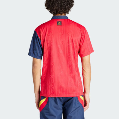 Adidas Spain 1996 Home Jersey Soccer Jersey Men’s Dark Red