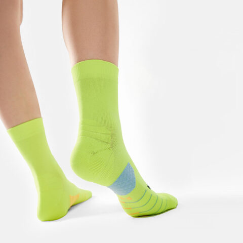 Li Ning Crew Socks Unisex 1 Pack Fluorescent Yellow Green