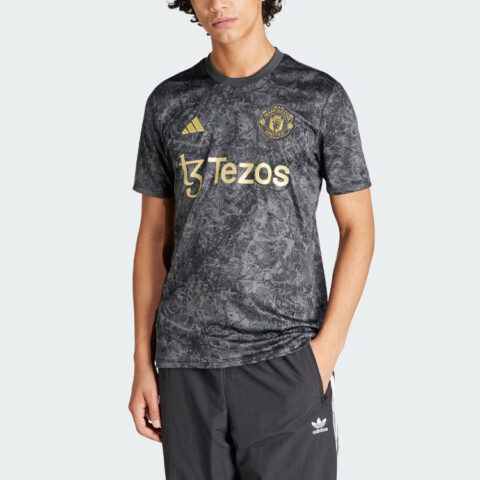 Adidas Free Shipping With AdiClub Manchester United Stone Roses Pre-Match Jersey