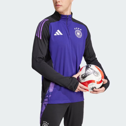 Adidas Germany Tiro 24 Competition Training Top Soccer Jersey Men’s Purple Black