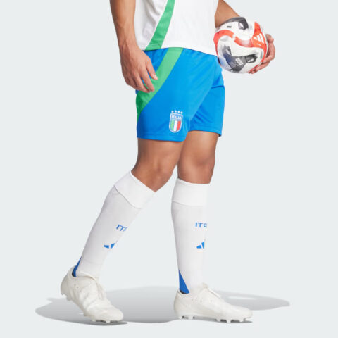 Adidas Italy 24 Away Shorts Soccer Bottom Fan Edition, Italy Version, Away Men’s Blue