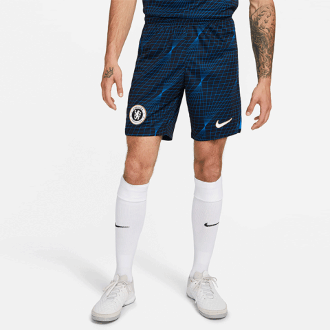 Nike Chelsea FC 2023/24 Stadium Away Soccer Bottom Men’s Soaring/White