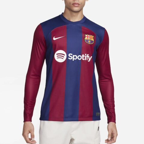 Nike FC Barcelona 2023/24 Stadium Home Soccer Jersey Men’s Dark Royal Blue/Noble Red/White