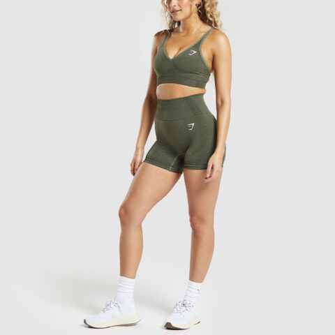 GYMSHARK Sports Shorts Women’s Basic Green Marlstone