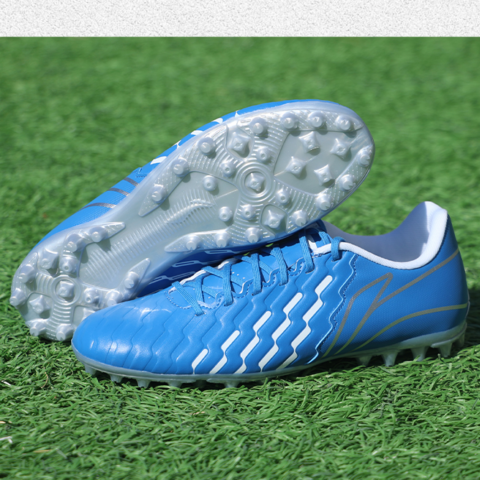 Li Ning MG Multi Ground Artificial Turf Abrasion Resistant Soccer Shoes Men’s Blue White