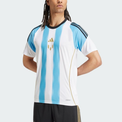 Adidas Messi Collection Soccer Jersey Men’s White Blue