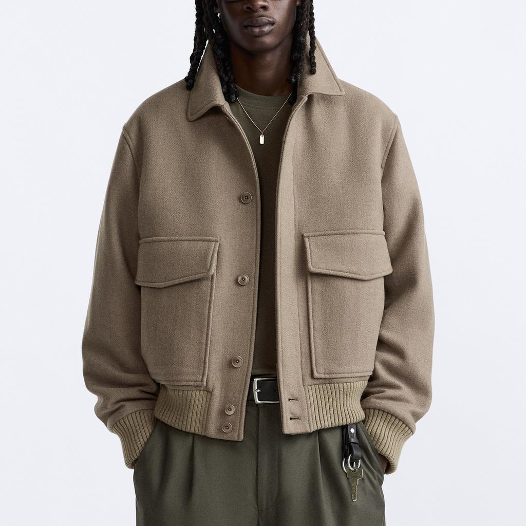 ZARA Jackets & Coats Men’s Earth Tone