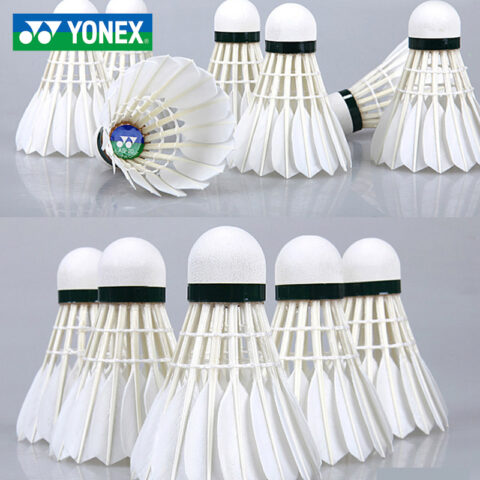 YONEX AS 20EX Goose Feather Shuttlecock 12 Pack Goose Feather Match Ball Shuttlecocks