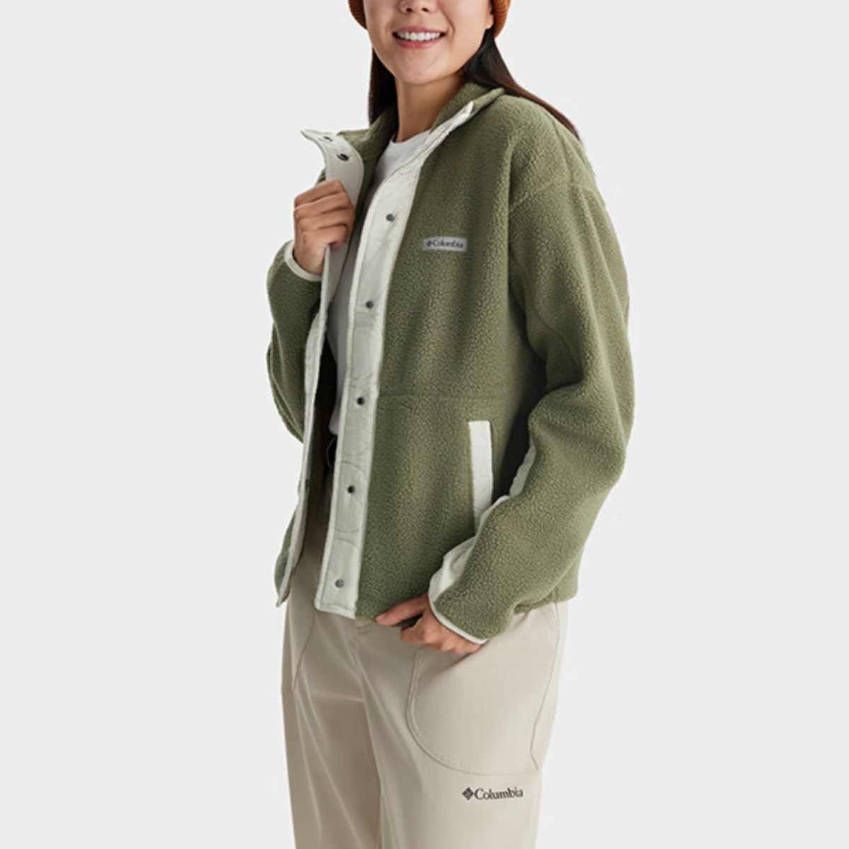 Columbia Fleece Clothing Women’s Green