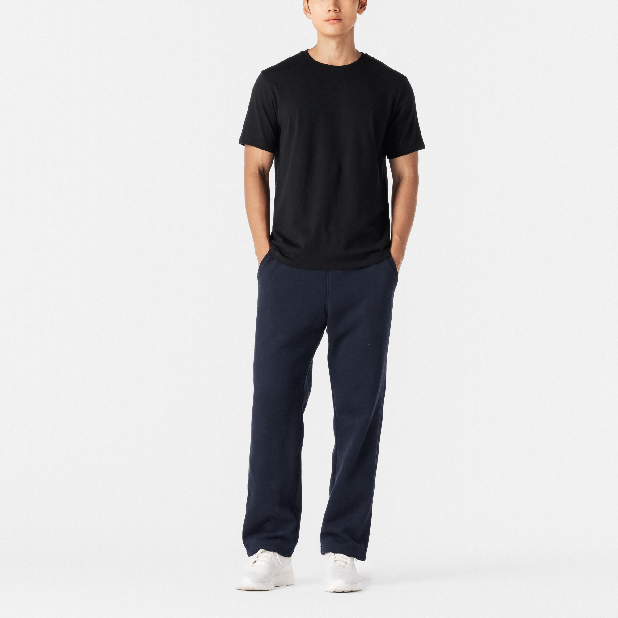 DECATHLON DOMYOS Fleece Pants Men’s Blue Black
