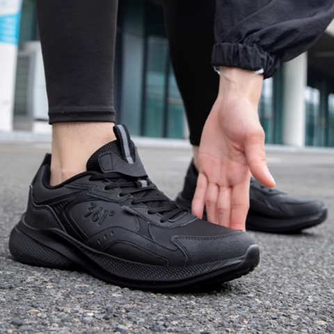 361° Wear resistant And Lightweight Low top Casual Running Shoes Men’s Obsidian Black