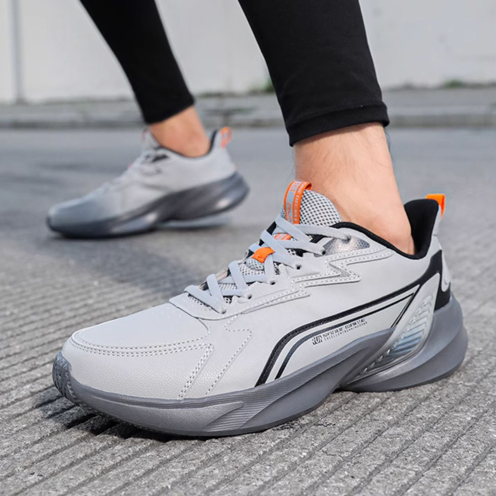 361° Slip Resistant Abrasion Resistant Low top Casual Running Shoes Men’s Gray