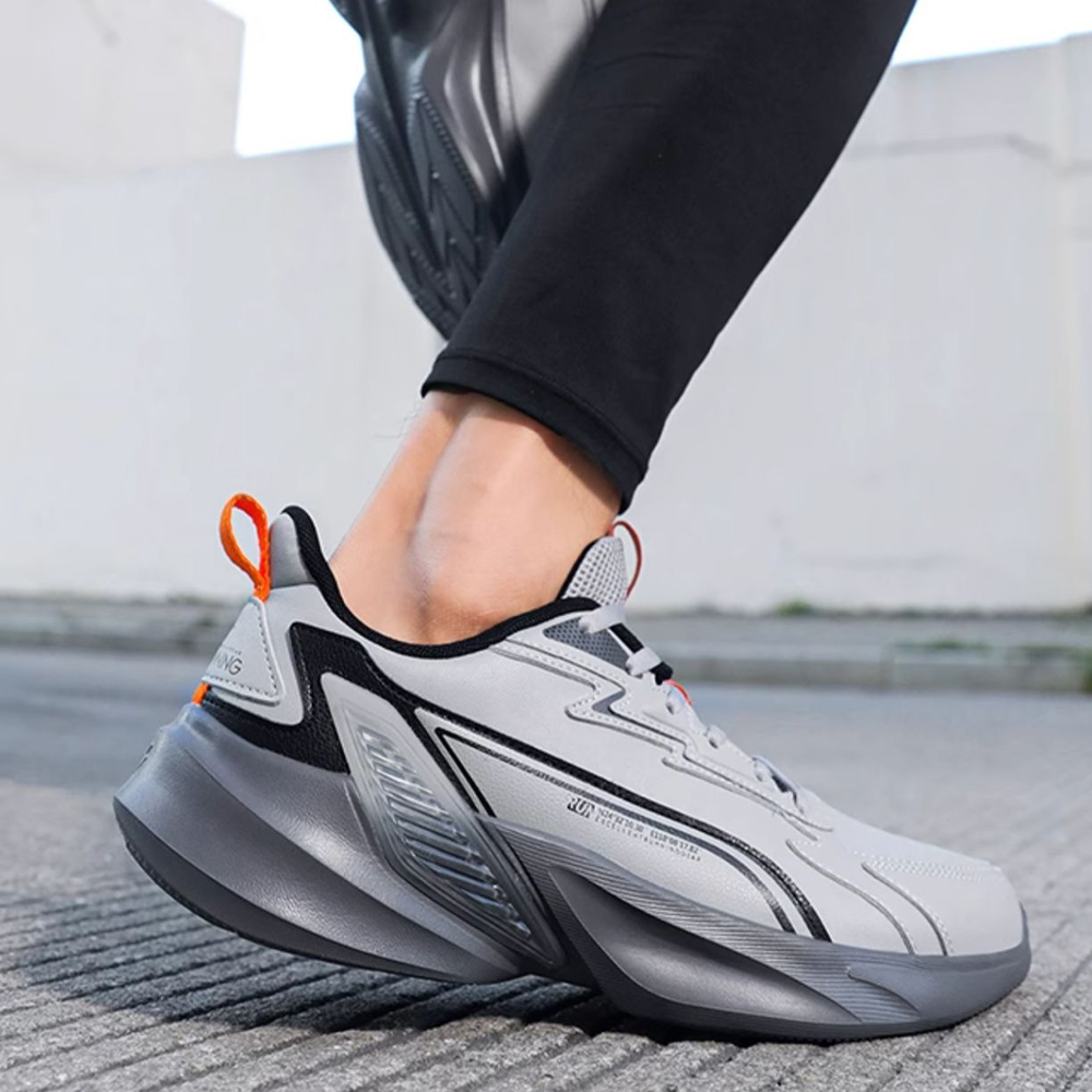 361° Slip Resistant Abrasion Resistant Low top Casual Running Shoes Men’s Gray