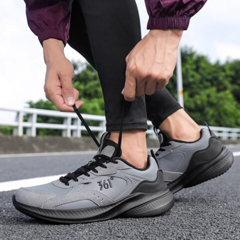 361° Wear resistant And Lightweight Low top Running Shoes Men’s Gray