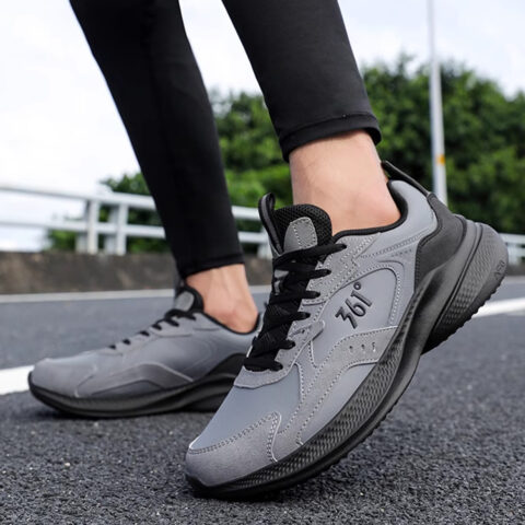 361° Wear resistant And Lightweight Low top Running Shoes Men’s Gray