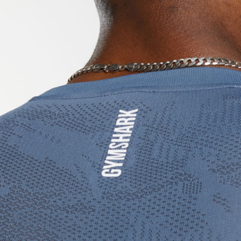 GYMSHARK Fitness Clothing Men’s Blue Moderate Straight Fit