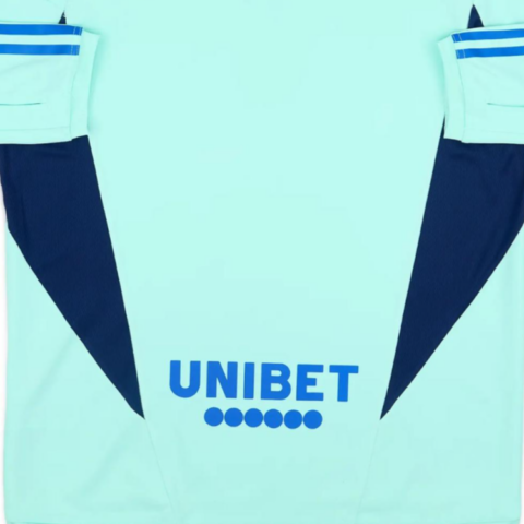 Adidas 2023 24 Leeds United Player Issue Soccer Jersey Unisex Teal