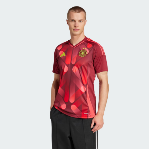 Adidas SS25 Soccer Jersey Men’s Preppy Red
