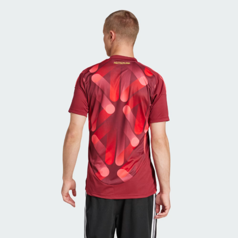 Adidas SS25 Soccer Jersey Men’s Preppy Red