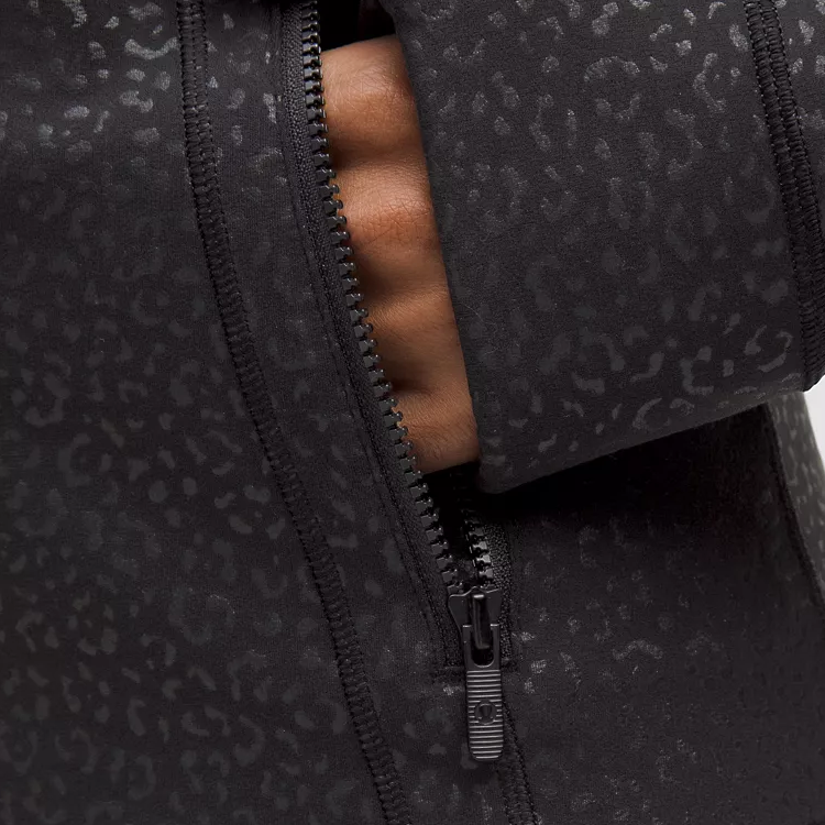Lululemon Define SS25 Jackets & Coats Women’s Leopard Print Daisy Embossed Black