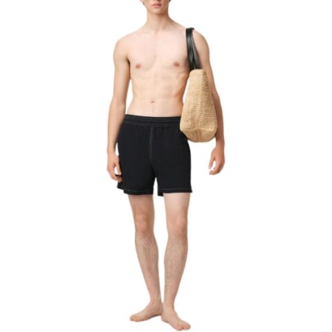 Ami Paris Logo Embroidered Swim Shorts