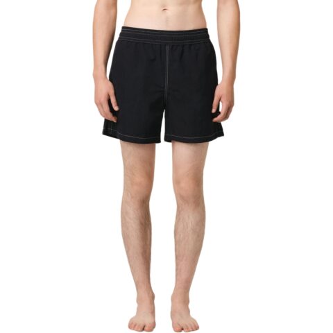 Ami Paris Logo Embroidered Swim Shorts