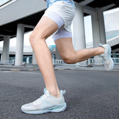 361° Slip Resistant And Breathable Slip Resistant And Breathable Low top Casual Running Shoes Men’s White Blue