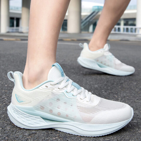 361° Slip Resistant And Breathable Slip Resistant And Breathable Low top Casual Running Shoes Men’s White Blue