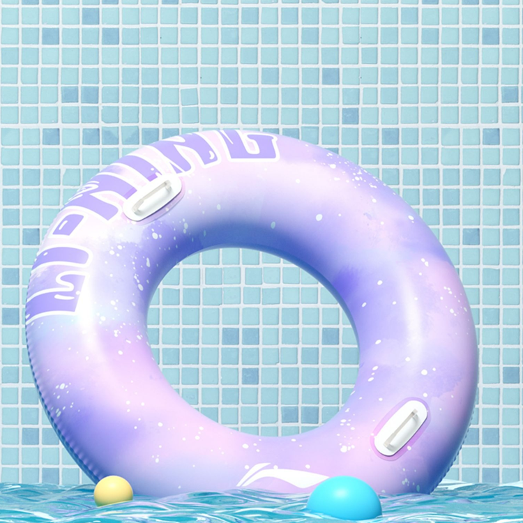 Li Ning Swim Rings Unisex White Flower Wave