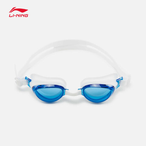 Li Ning Swim Goggles Swimming Pool Unisex White Blue