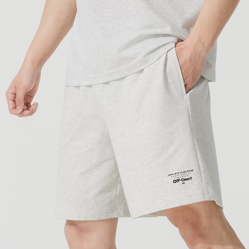Skechers Comfortable Sports Collection Casual Shorts Men’s Light Heather Gray 0248