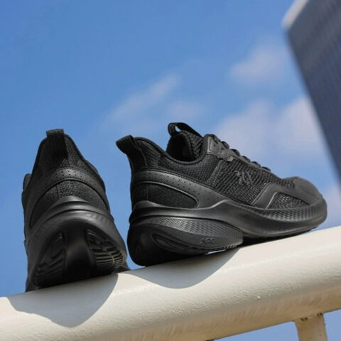 361° Mesh Slip Resistant And Breathable Slip Resistant And Breathable Low top Casual Training Running Shoes Men’s Black