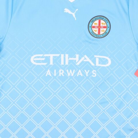 PUMA Home 2023 24 Melbourne City Soccer Jersey Unisex Light Blue