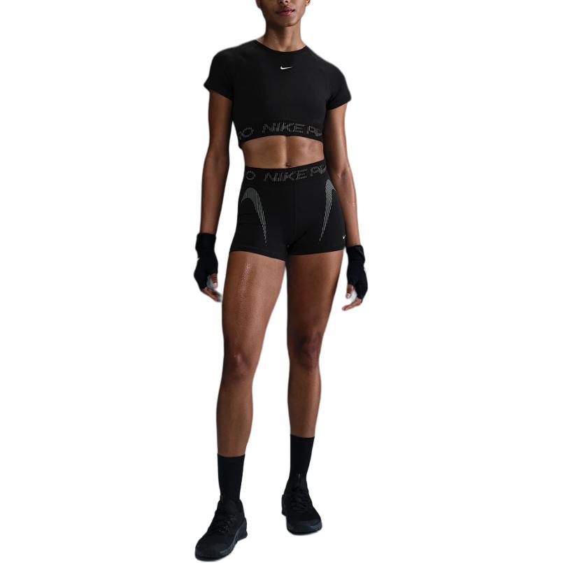 Nike Pro Women’s Mid Rise 3′ Graphic Biker Shorts