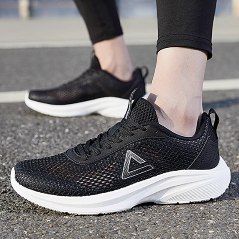 PEAK Low top Casual Running Shoes Men’s Black White