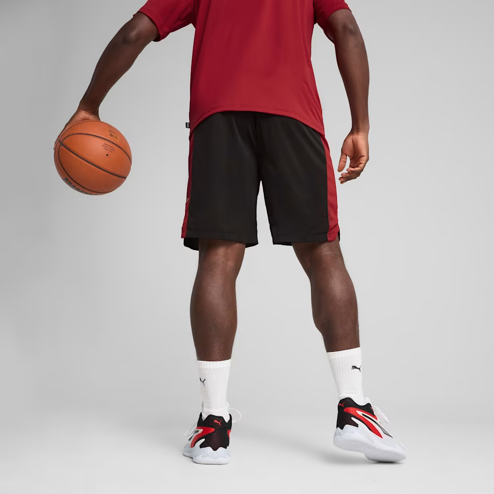 PUMA SHOTDRYCELL Blocker Basketball Shorts Basketball Shorts Men’s Black/Dark Red