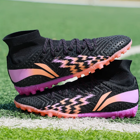Li Ning Comfortable And Breathable TF Turf Soft Ground, Firm Ground, Artificial Ground, Natural Ground, Indoor