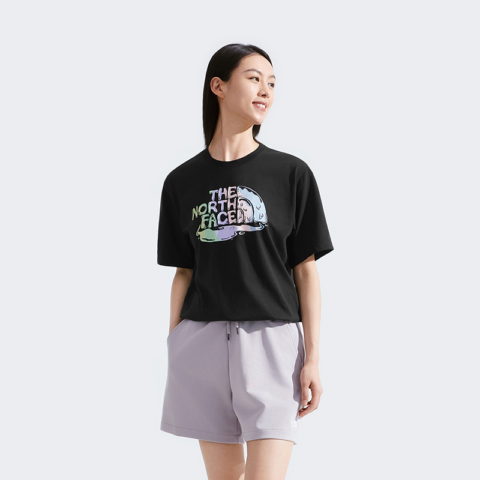 THE NORTH FACE Quick Dry T Shirts Unisex Cosmic Black