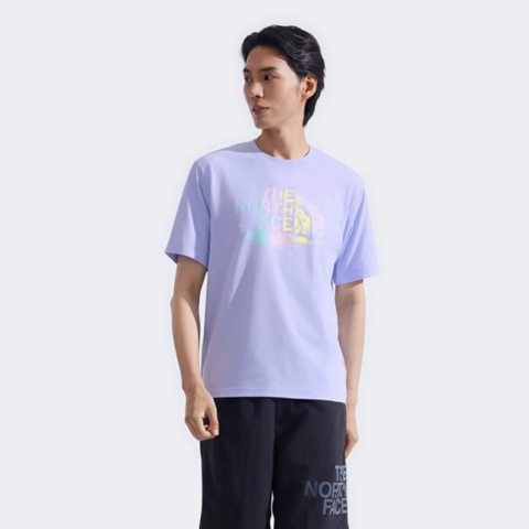 THE NORTH FACE Quick Dry T Shirts Unisex Blue Purple