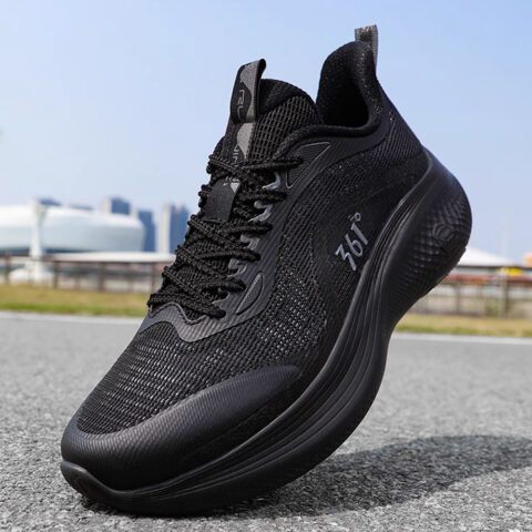 361° Slip Resistant Abrasion Resistant Low top Running Shoes Men’s Black