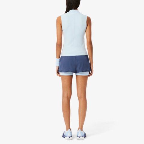 Lacoste logo-appliqué pleated shorts