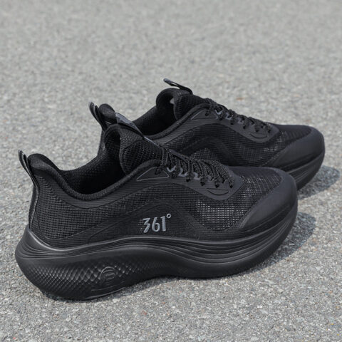 361° Slip Resistant Abrasion Resistant Low top Running Shoes Men’s Black