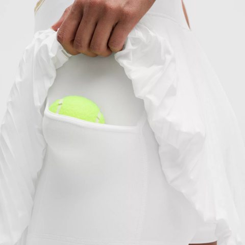 Lululemon VarsitySwift Tennis Bottom Women’s White/Champagne Lurex