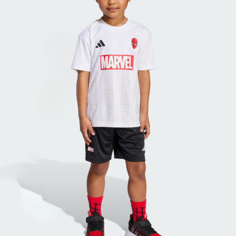 Adidas x MARVEL/, Casual Sportswear Climacool 2 Piece Set White/Black Kids’