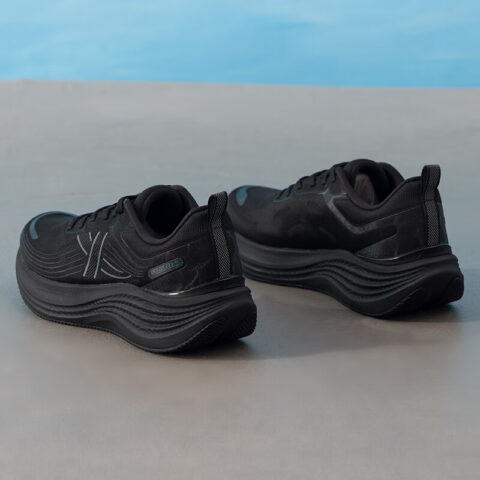 XTEP Cushioning Slip Resistant Low top Casual City Commuting Running Shoes Men’s Black