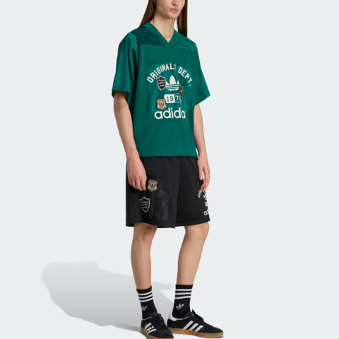 Adidas Originals jersey V-neck T-shirt